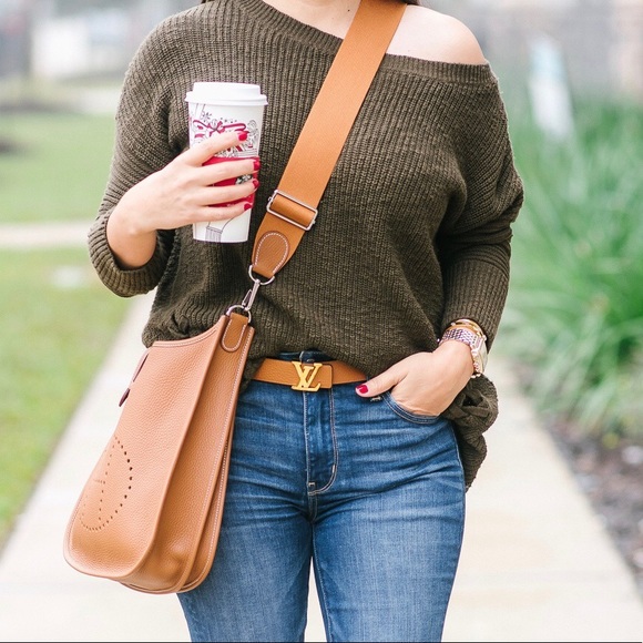 Express Tops - Express Olive Scoop Neck Sweater